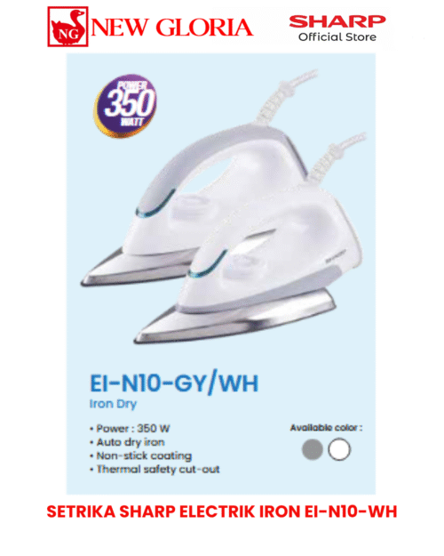 SETRIKA SHARP ELECTRIK IRON EI-N10-WH