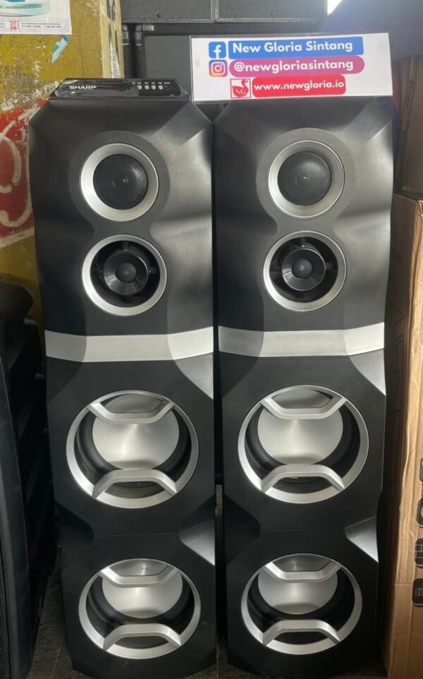 SPEAKER ACTIVE SHARP 8" DOUBLE WOOFER CBOX-SAS28GD