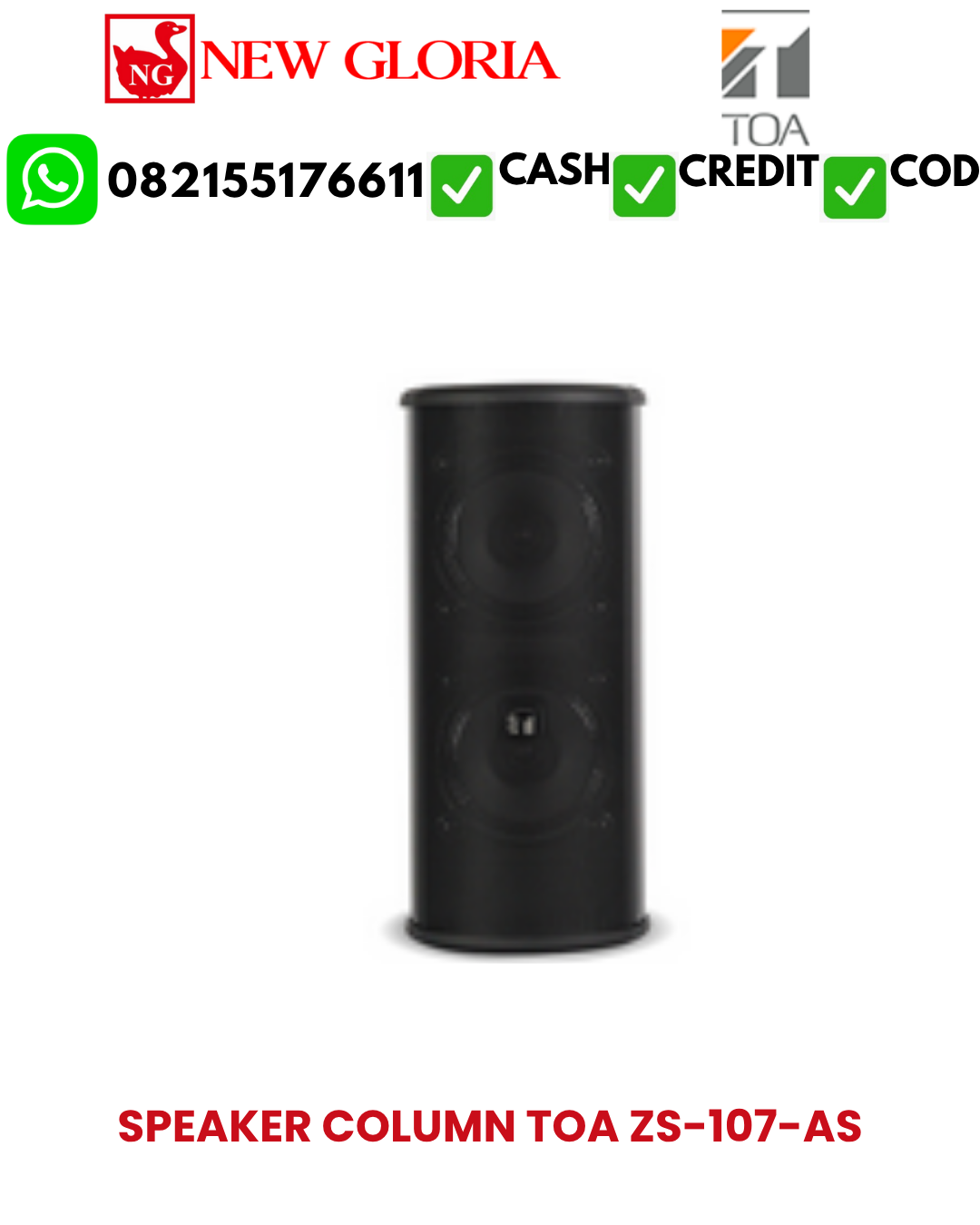 SPEAKER COLUMN TOA ZS-107-AS