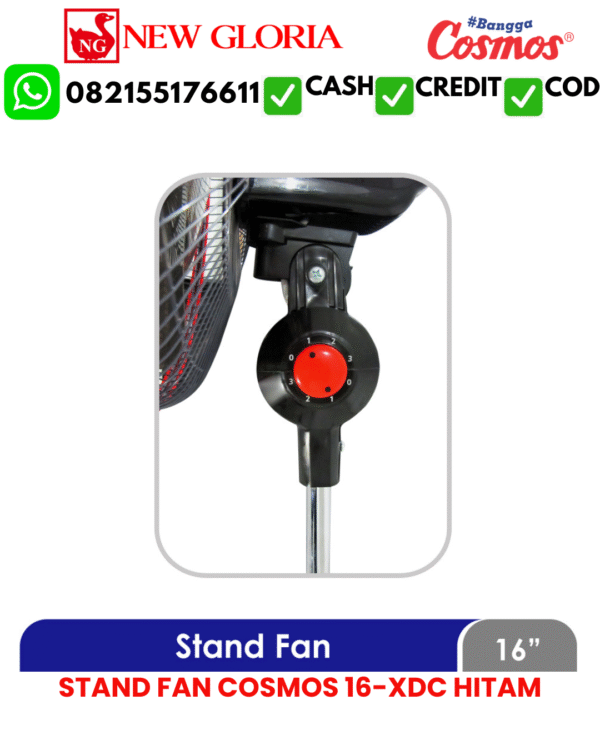 STAND FAN COSMOS 16-XDC HITAM