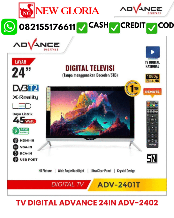 TV DIGITAL ADVANCE 24IN ADV-2402