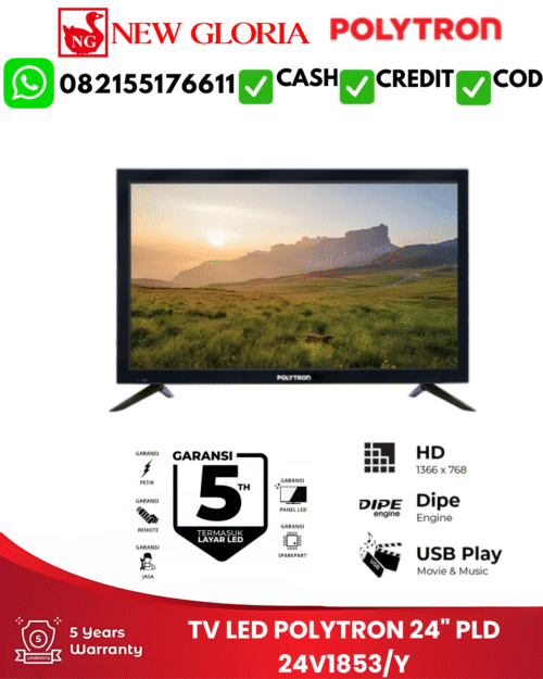 TV LED POLYTRON 24" PLD 24V1853/Y