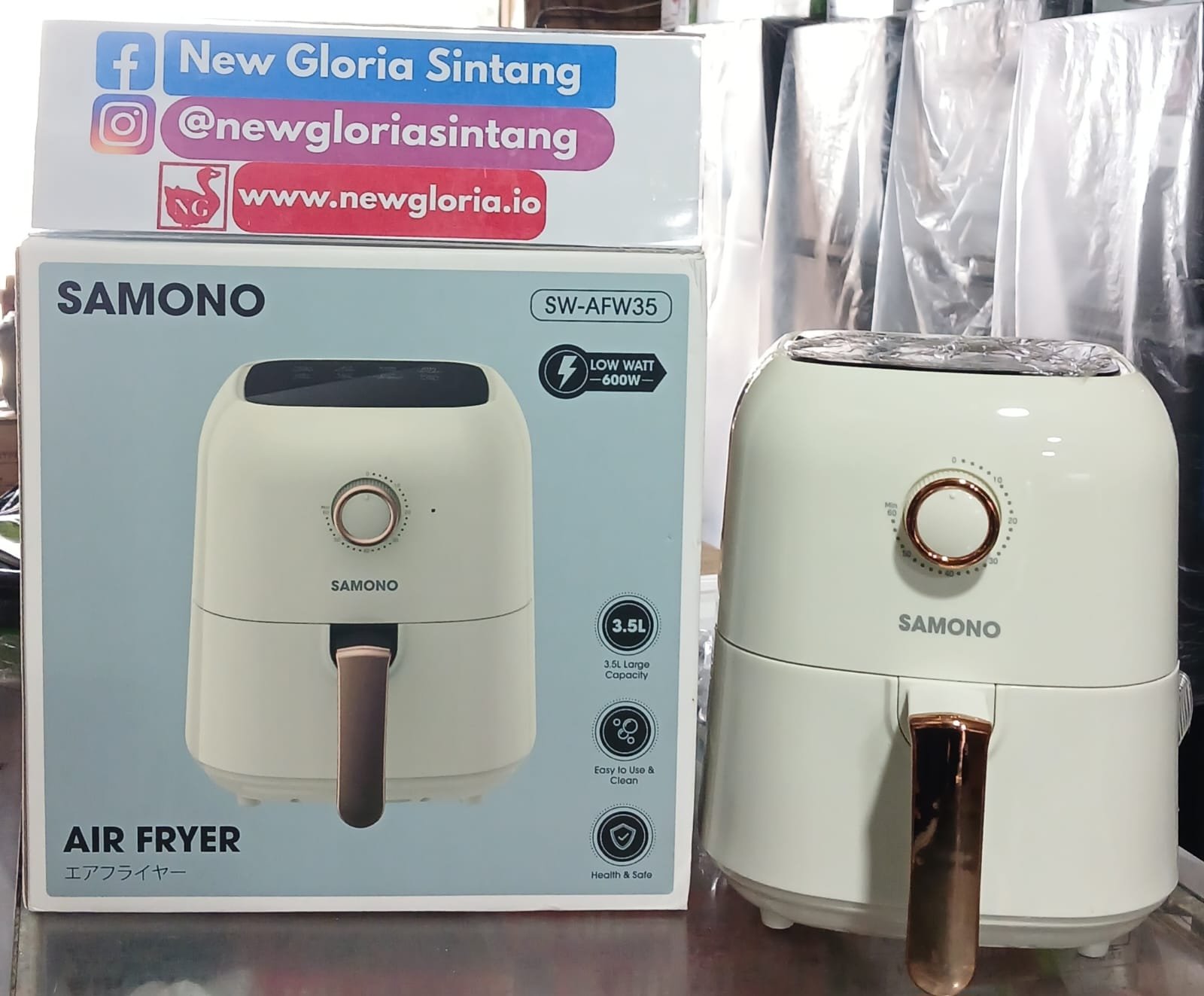 AIR FRYER SAMONO 3,5L SW-AFW35 WHITE