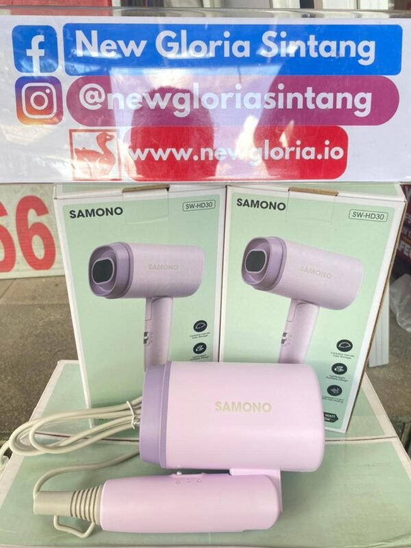 HAIR DRYER SAMONO SW-HD30 PURPLE 2 MODE KECEPATAN