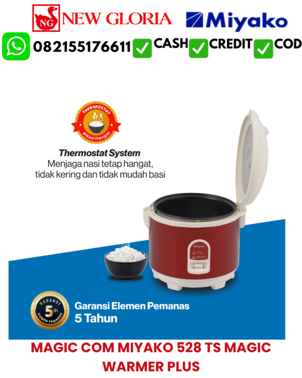 MAGIC COM MIYAKO 528 TS MAGIC WARMER PLUS