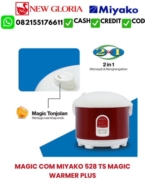 MAGIC COM MIYAKO 528 TS MAGIC WARMER PLUS