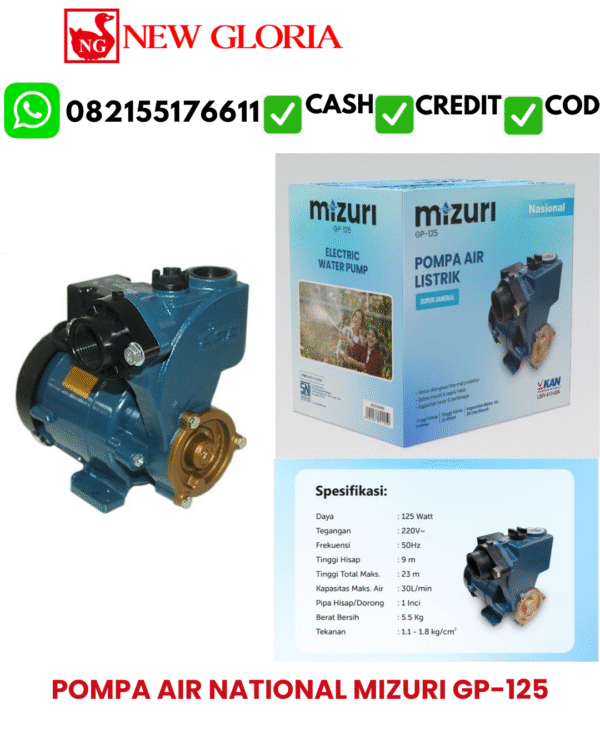 POMPA AIR NATIONAL MIZURI GP-125