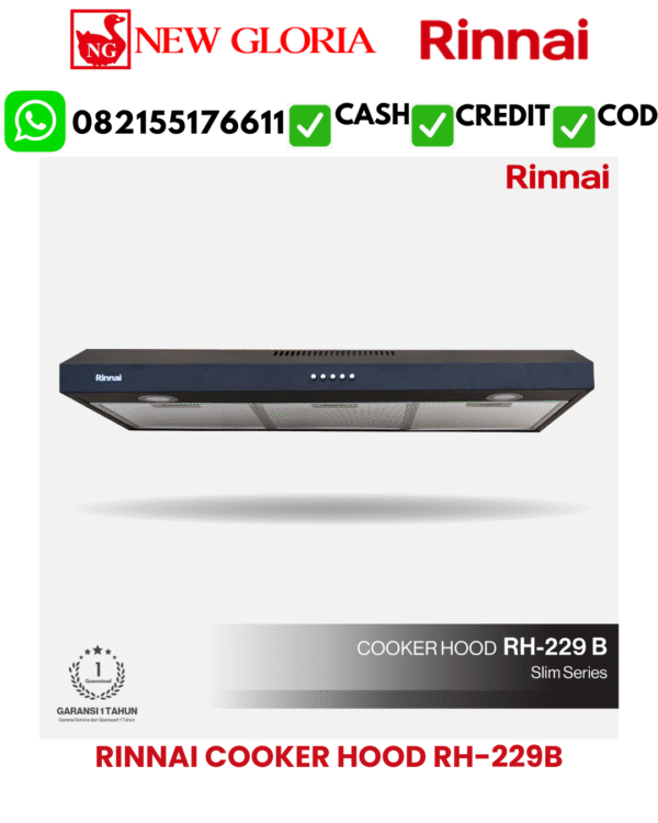 RINNAI COOKER HOOD RH-229B1 RINNAI COOKER HOOD RH-229B