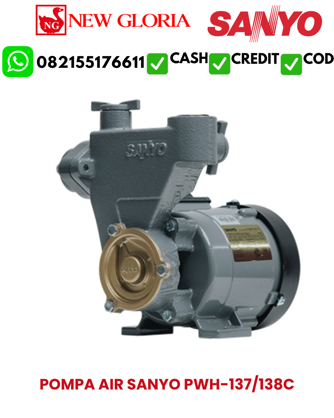 POMPA AIR SANYO PWH-137/138C