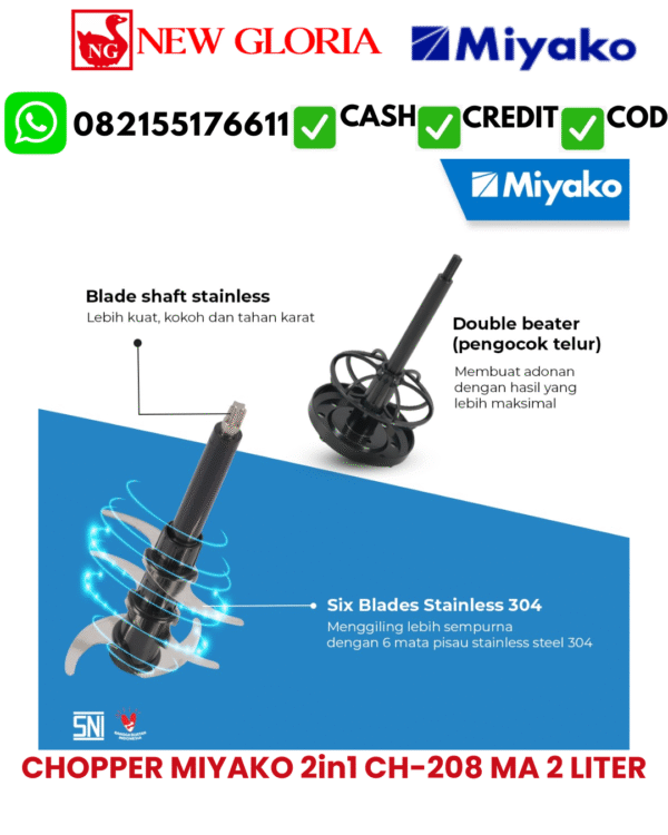 CHOPPER MIYAKO 2in1 CH-208 MA 2 LITER
