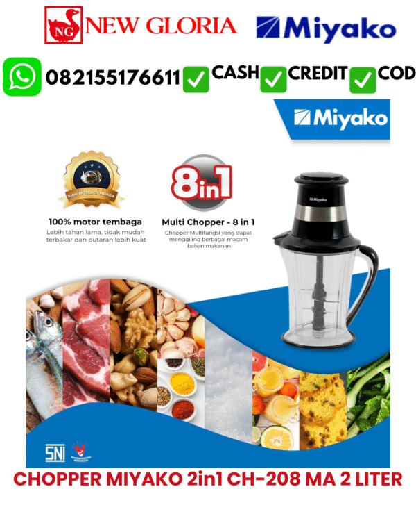 CHOPPER MIYAKO 2in1 CH-208 MA 2 LITER
