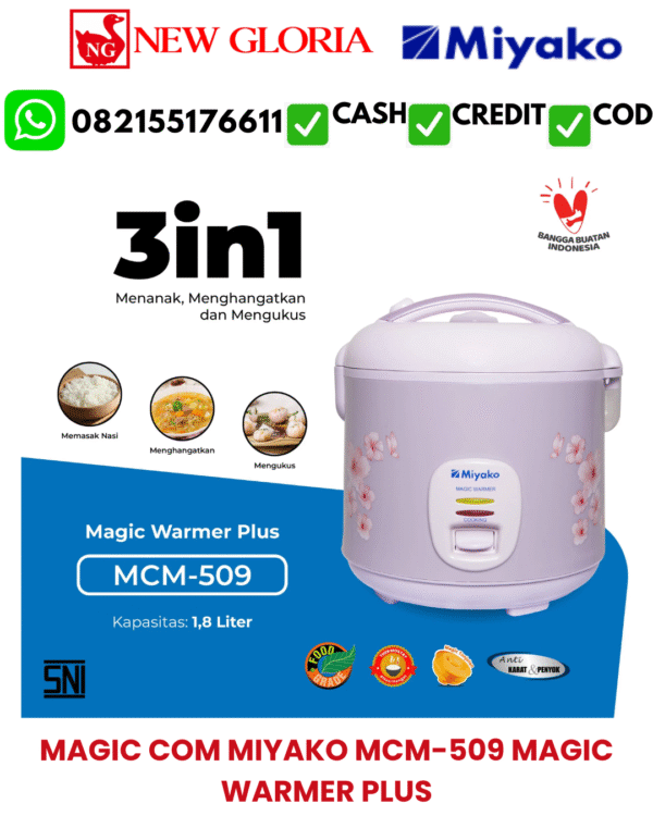 MAGIC COM MIYAKO MCM-509 MAGIC WARMER PLUS