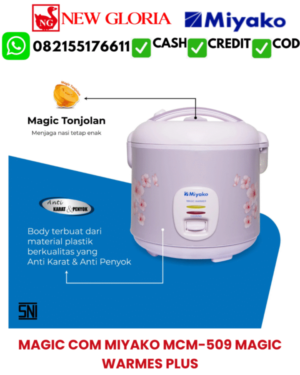 MAGIC COM MIYAKO MCM-509 MAGIC WARMER PLUS