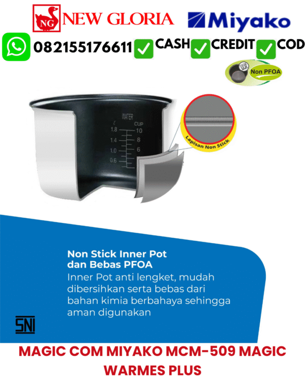 MAGIC COM MIYAKO MCM-509 MAGIC WARMER PLUS