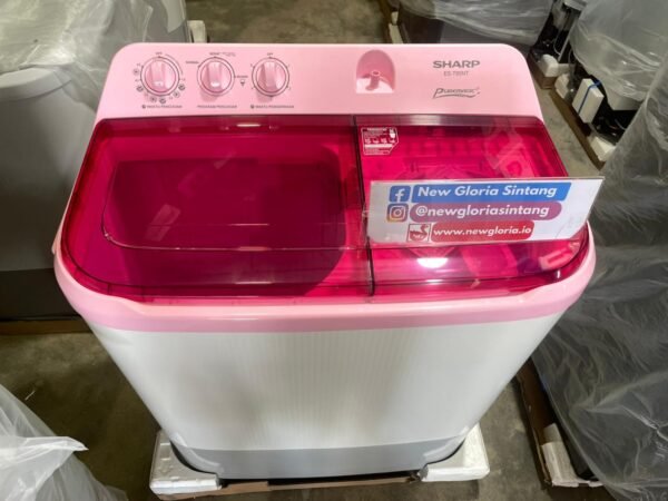 MESIN CUCI 9KG SHARP ES-T95NT-PK AQUAMAGICR MESIN CUCI SHARP 7KG ES-T75NT-PK