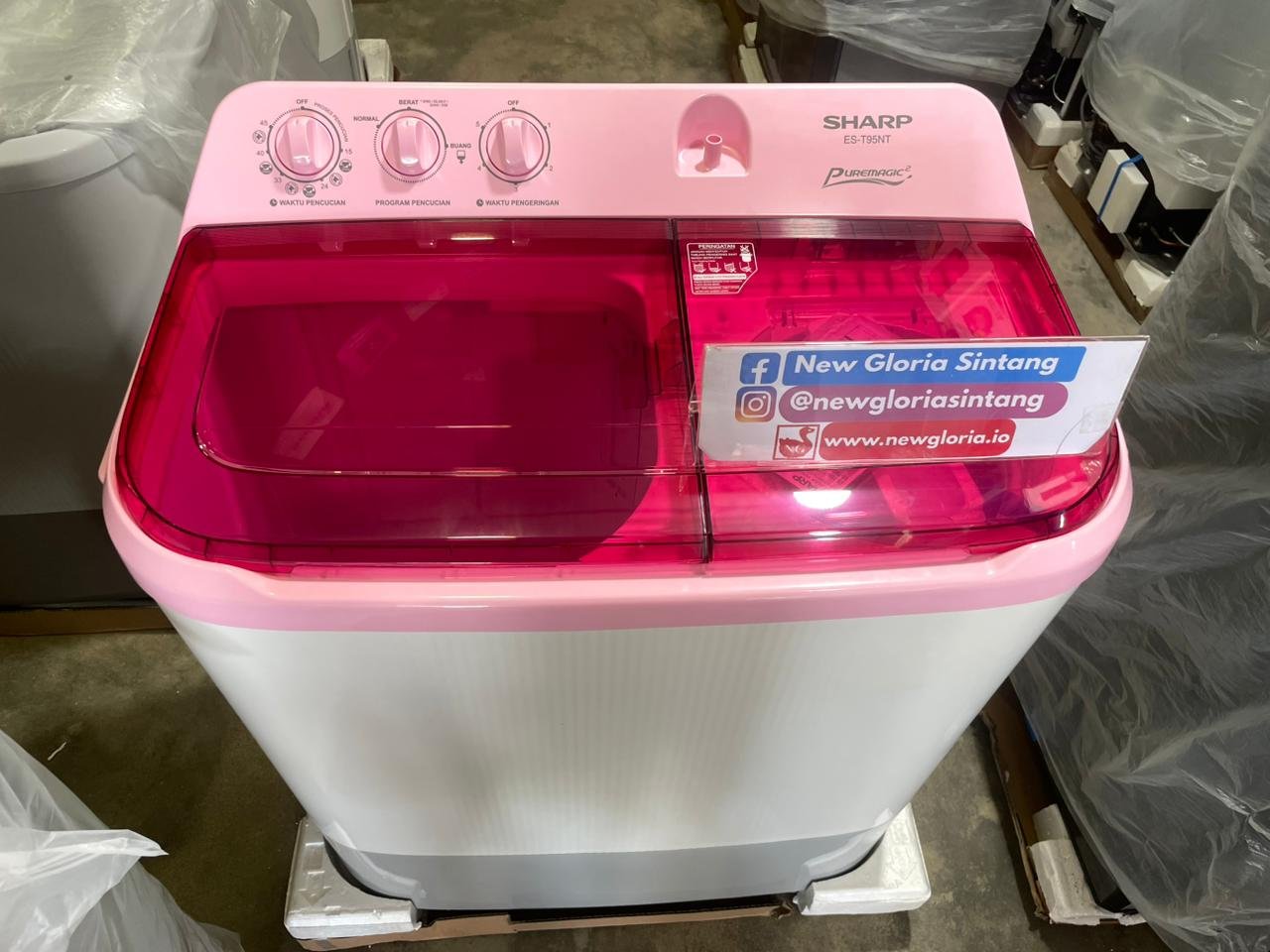 MESIN CUCI SHARP 7KG ES-T75NT-PK
