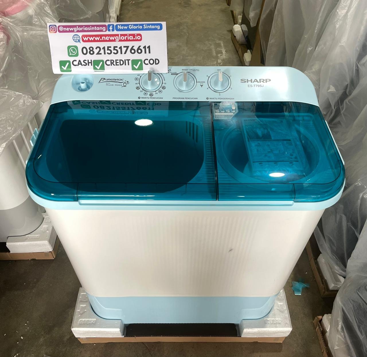 MESIN CUCI SHARP 7KG ES-T79SJ-BLT