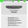 COOKER HOOD RINNAI RH-127B-70CM COOKER HOOD RINNAI RH-127B-70CM