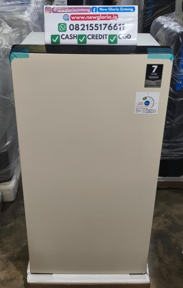 KULKAS 1 PINTU AQUA AQR-185 (MBE/BEIGE)