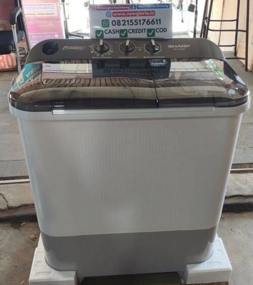 MESIN CUCI MANUAL SHARP 7KG ES-T75NT-GY