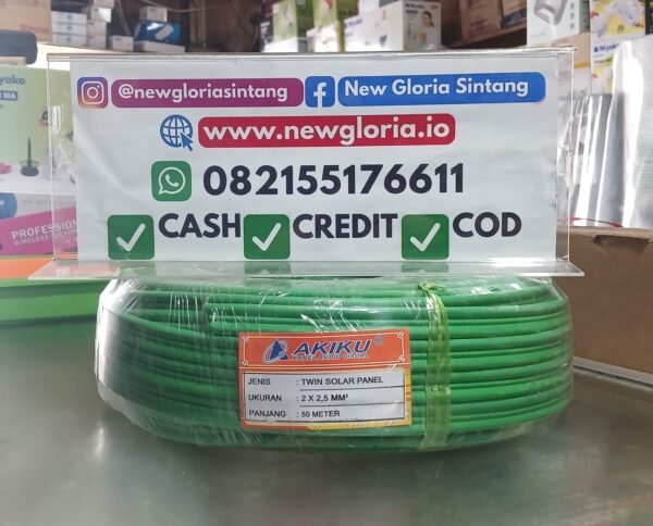 KABEL PANEL HIJAU 2X2,5X50M AKIKU