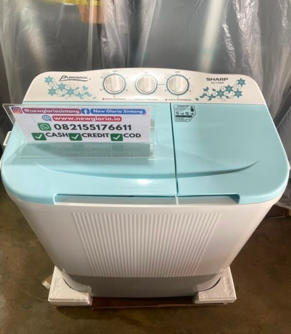 MESIN CUCI MANUAL SHARP ES-T70MW-BL