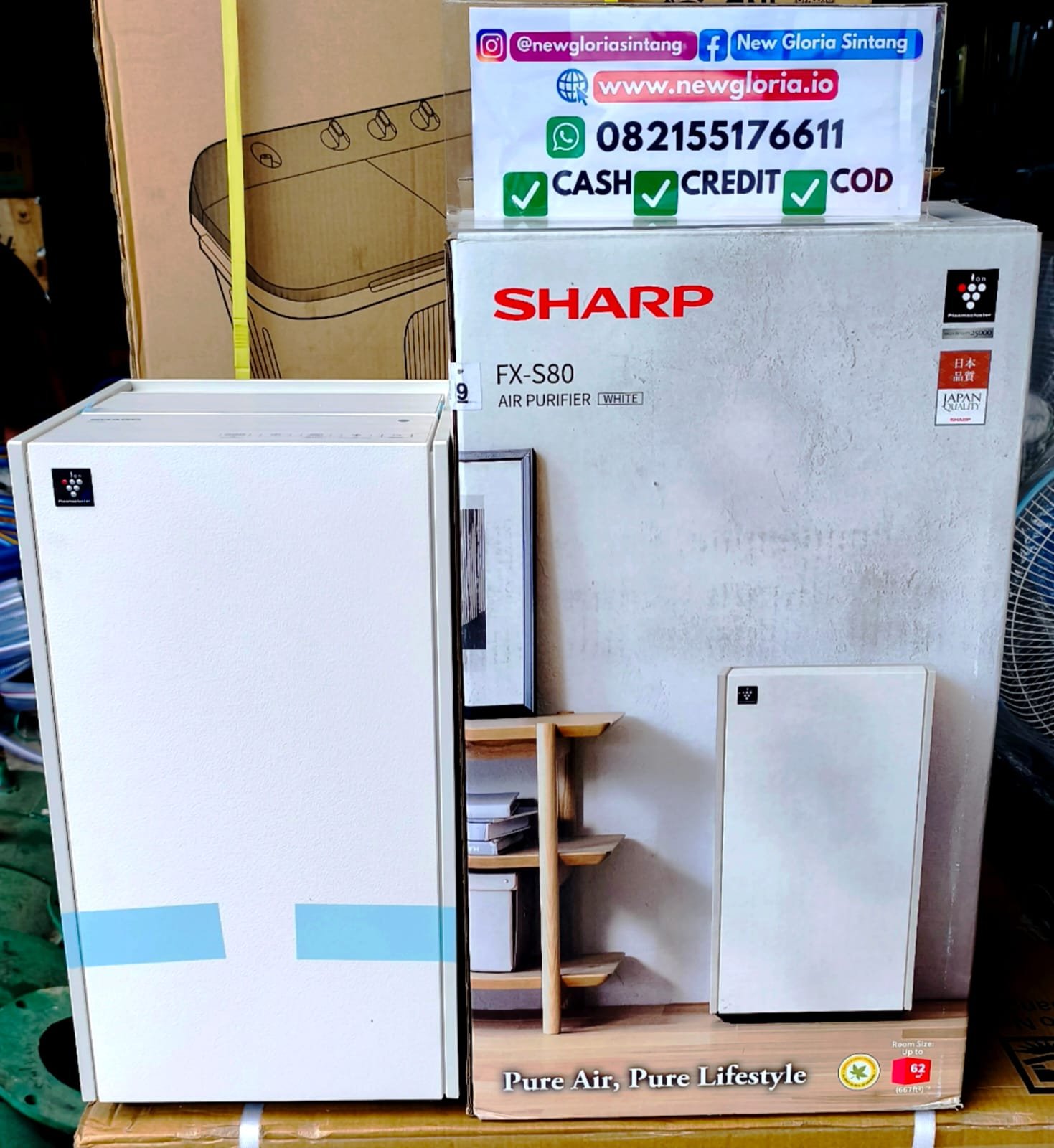AIR PURIFIER SHARP FX-S80Y-W FOR 62M2