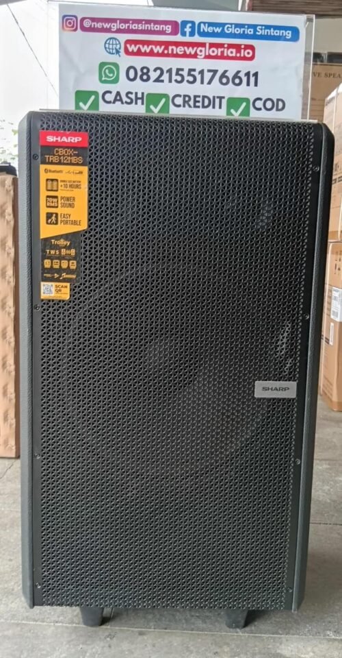 SPEAKER AKTIF SHARP 12 TROLLY CBOX-TRB12MBS